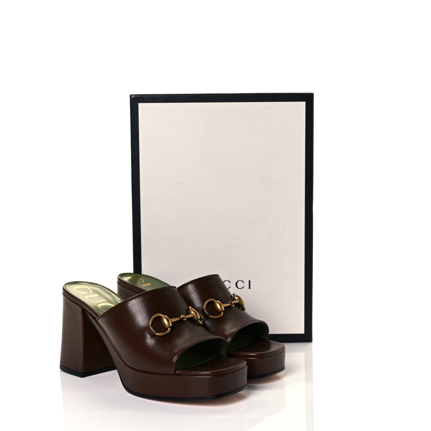 Gucci Granada Kid Houdan Platform Slide Sandals 38.5 Brown Sugar 19 of 20