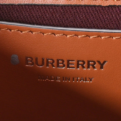 Burberry Coated Canvas Calfskin Vintage Check Medium Note Crossbody Bag Briar Brown 6 of 10