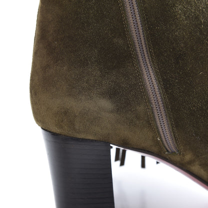 Christian Louboutin Veau Velours Jimmynetta 70 Ankle Boots 37 Bronze Tomoro Luc 9 of 12