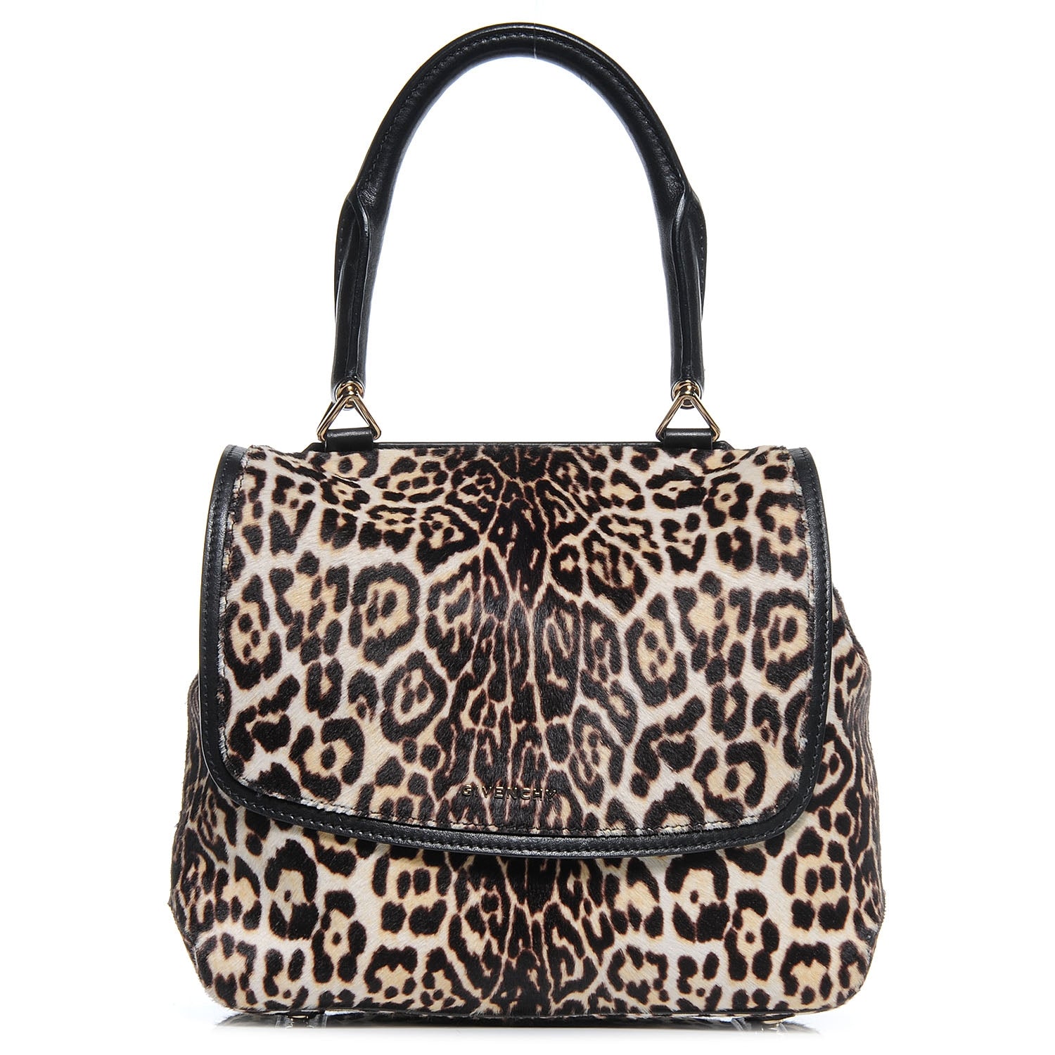 Givenchy Calf Hair Leopard Print Mirte Saddle Bag 1 of 7
