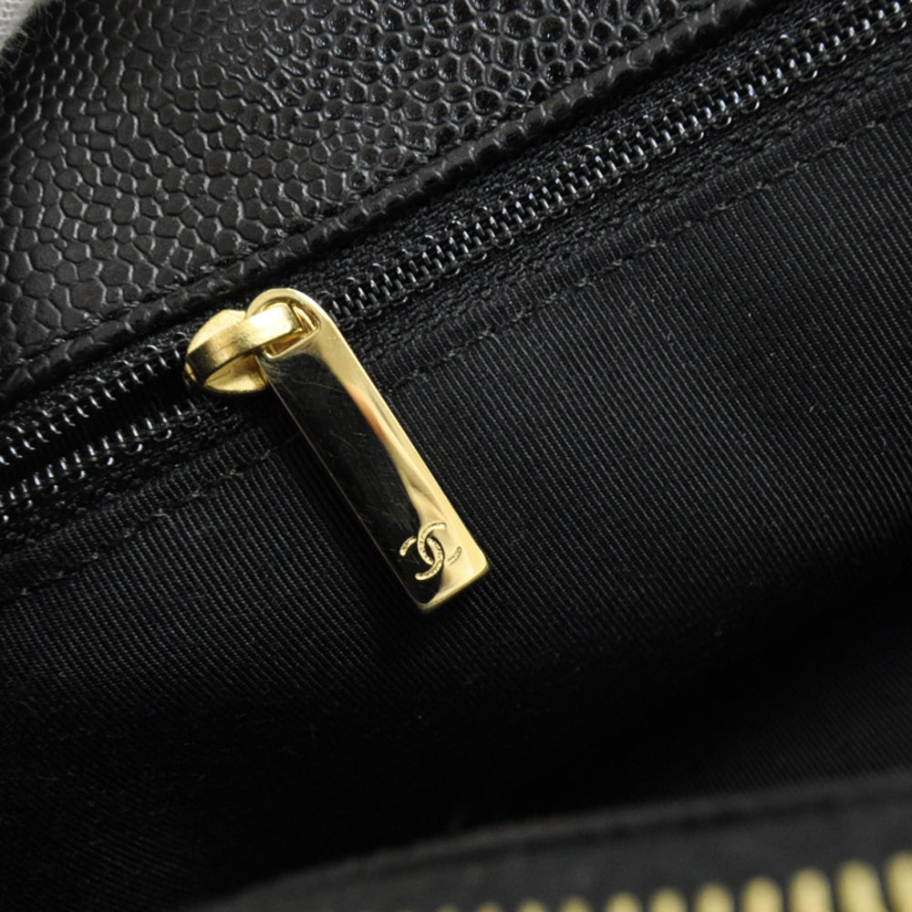 Chanel Caviar Quilted Grand Shopping Tote GST Black 9 of 10
