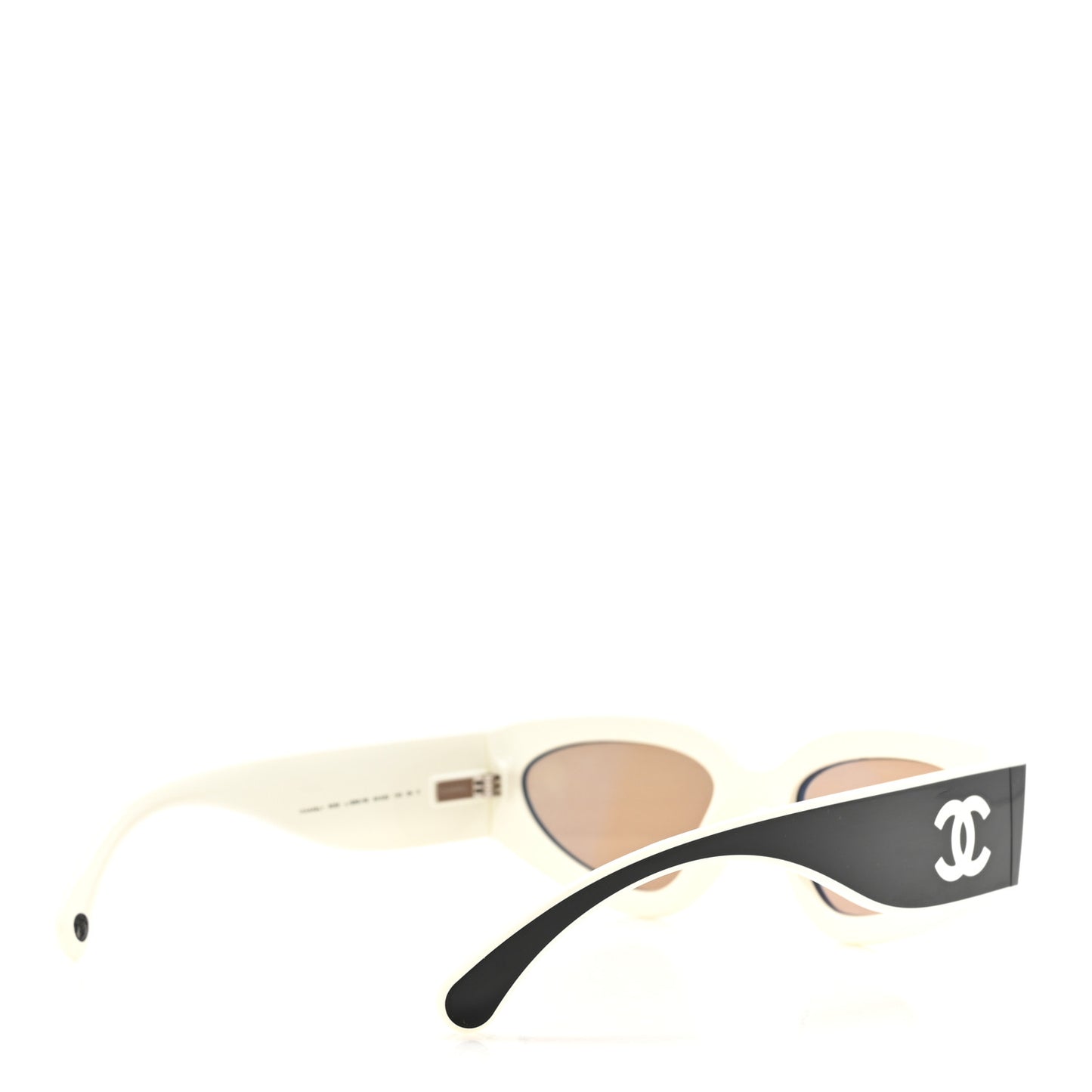 Acetate Cat Eye Sunglasses 6056 Black White