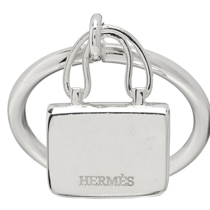 Hermes Sterling Silver Constance Amulettes Ring 56 7.5 3 of 4