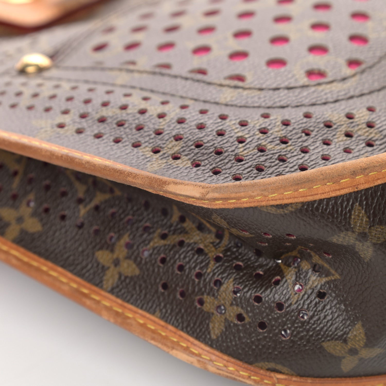 Louis Vuitton Monogram Perforated Musette Fuchsia 10 of 13