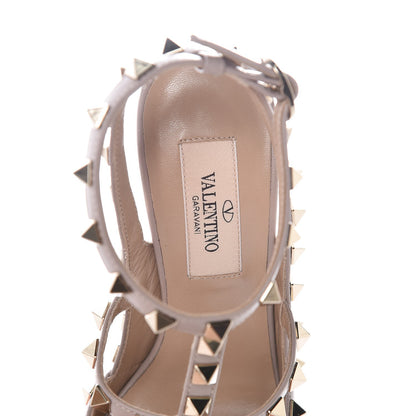 Valentino Garavani Patent Rockstud Ankle Strap Pumps 34 Poudre 6 of 8