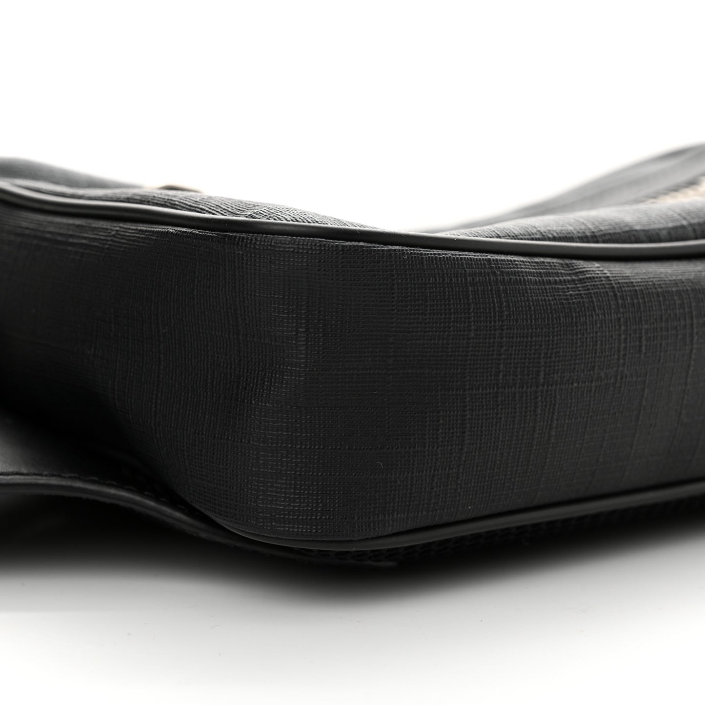 Soft GG Supreme Monogram Web Belt Bag Black Grey