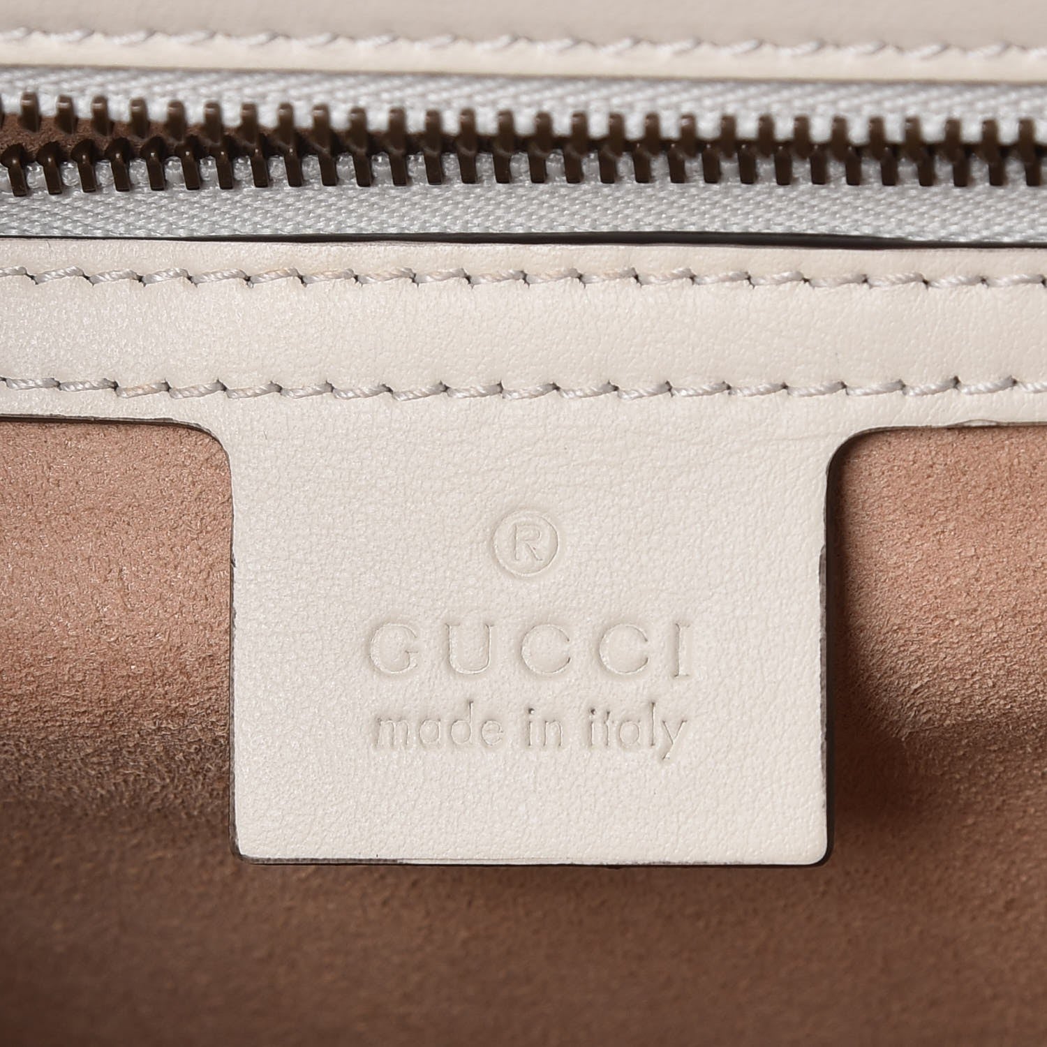 Gucci Calfskin Matelasse GG Marmont Clutch Mystic White 6 of 7