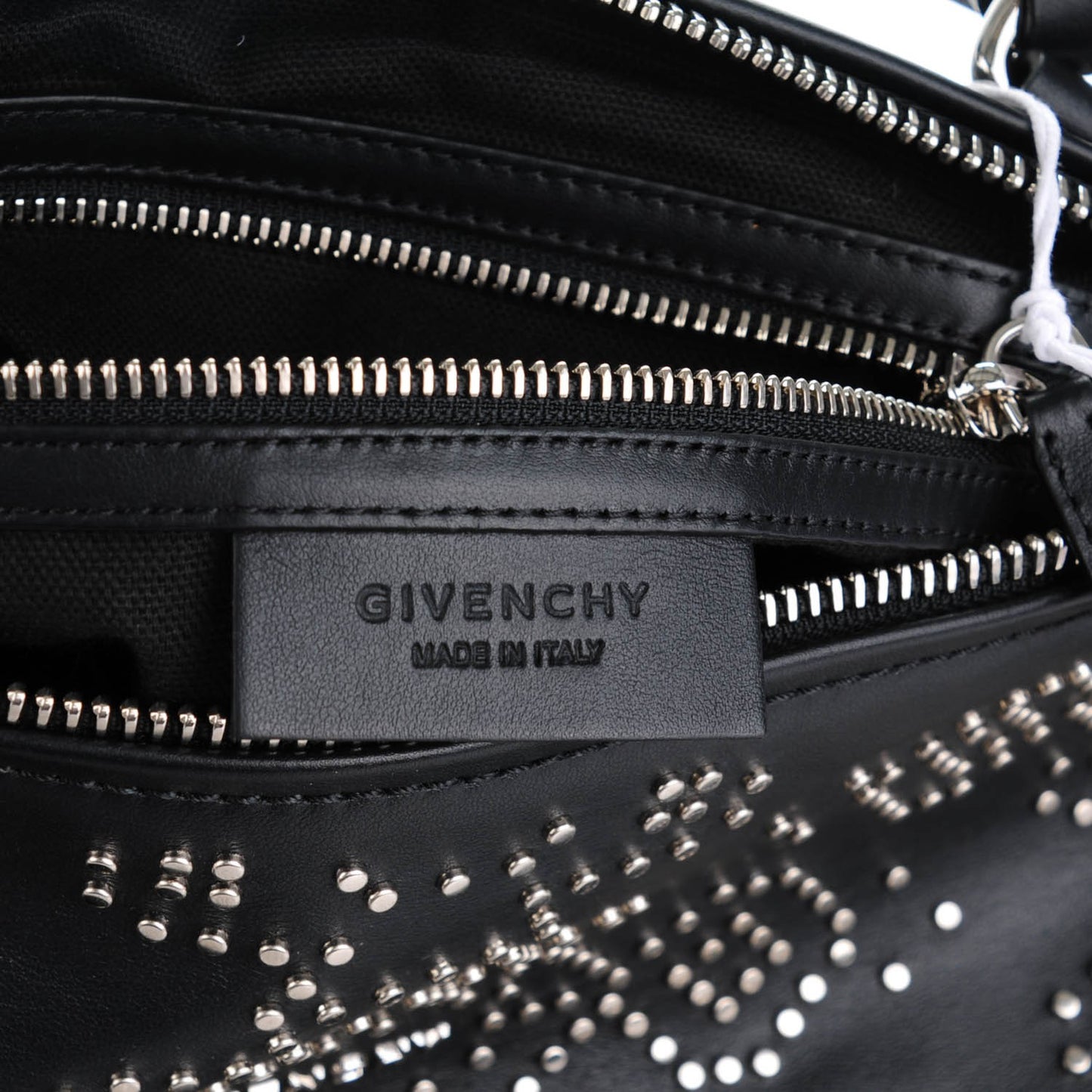 Calfskin Studded Medium Pandora Black