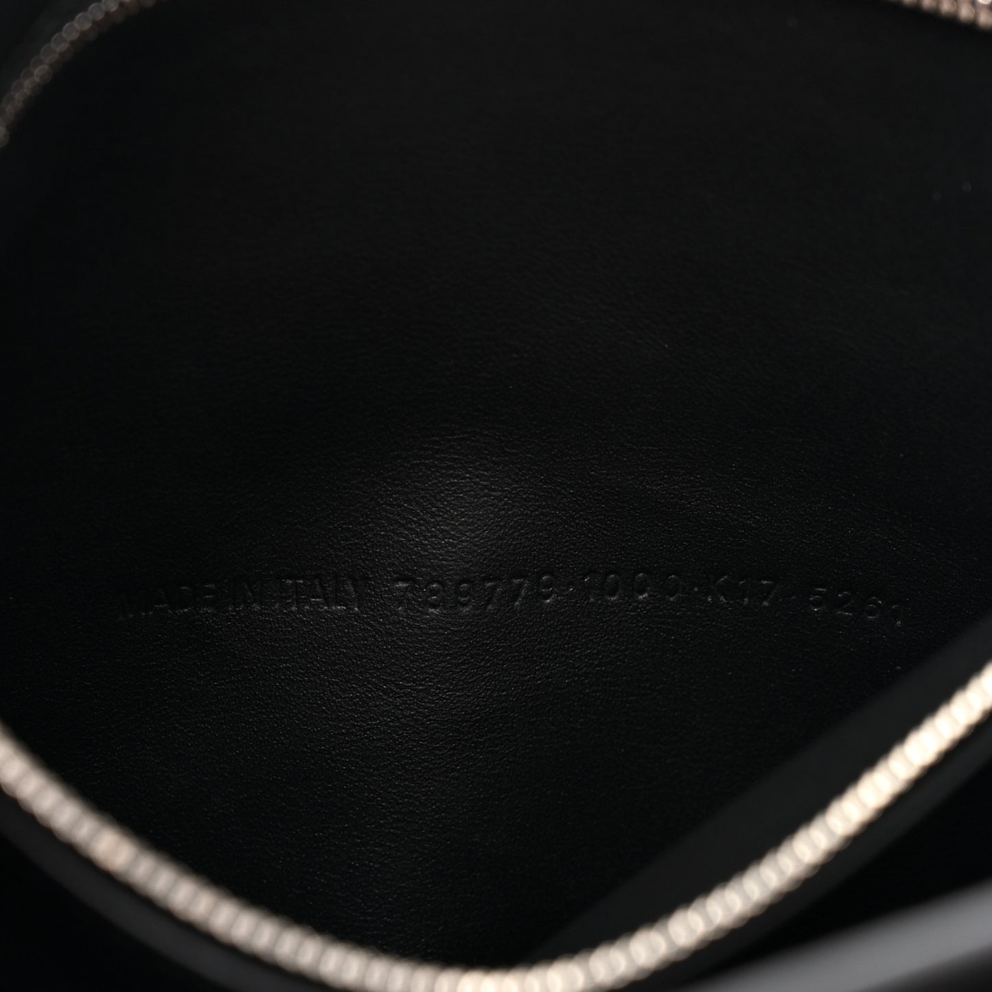 Grained Calfskin Small Rodeo Top Handle Handbag Black