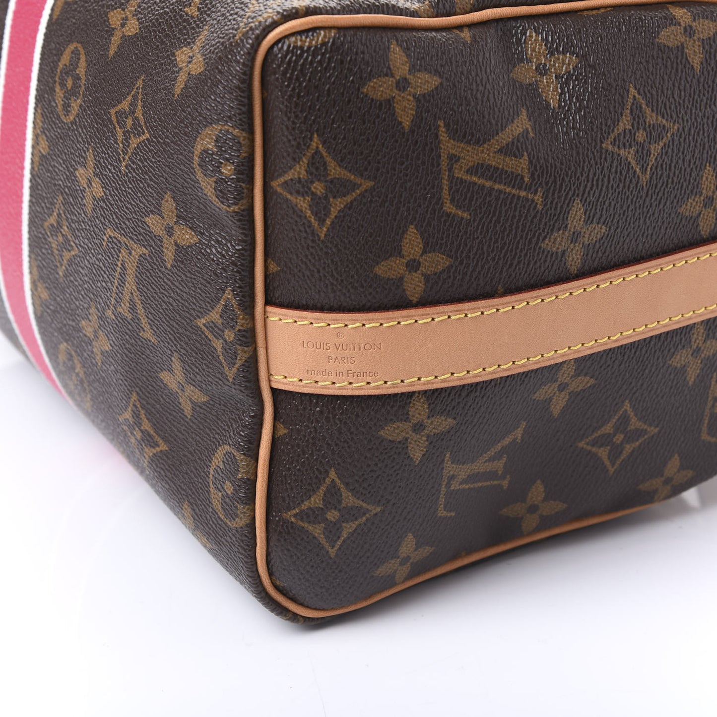 Monogram My LV Heritage Speedy Bandouliere 25 Fuchsia White