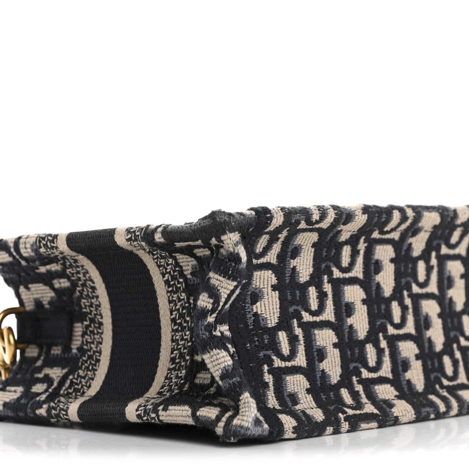 Christian Dior Oblique Mini Book Tote With Strap Blue Multicolor 9 of 14