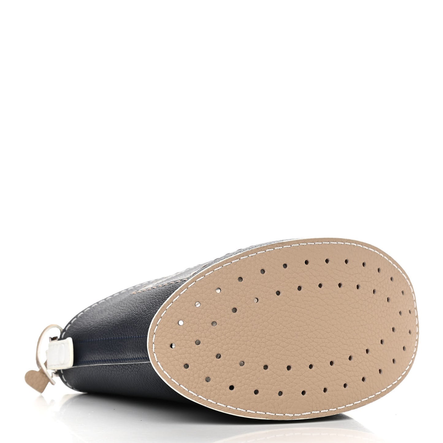 Taurillon Mini Pin Bucket Navy Ivory