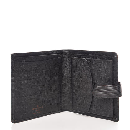Louis Vuitton Epi Porte-Billets Compact Wallet Black 5 of 7