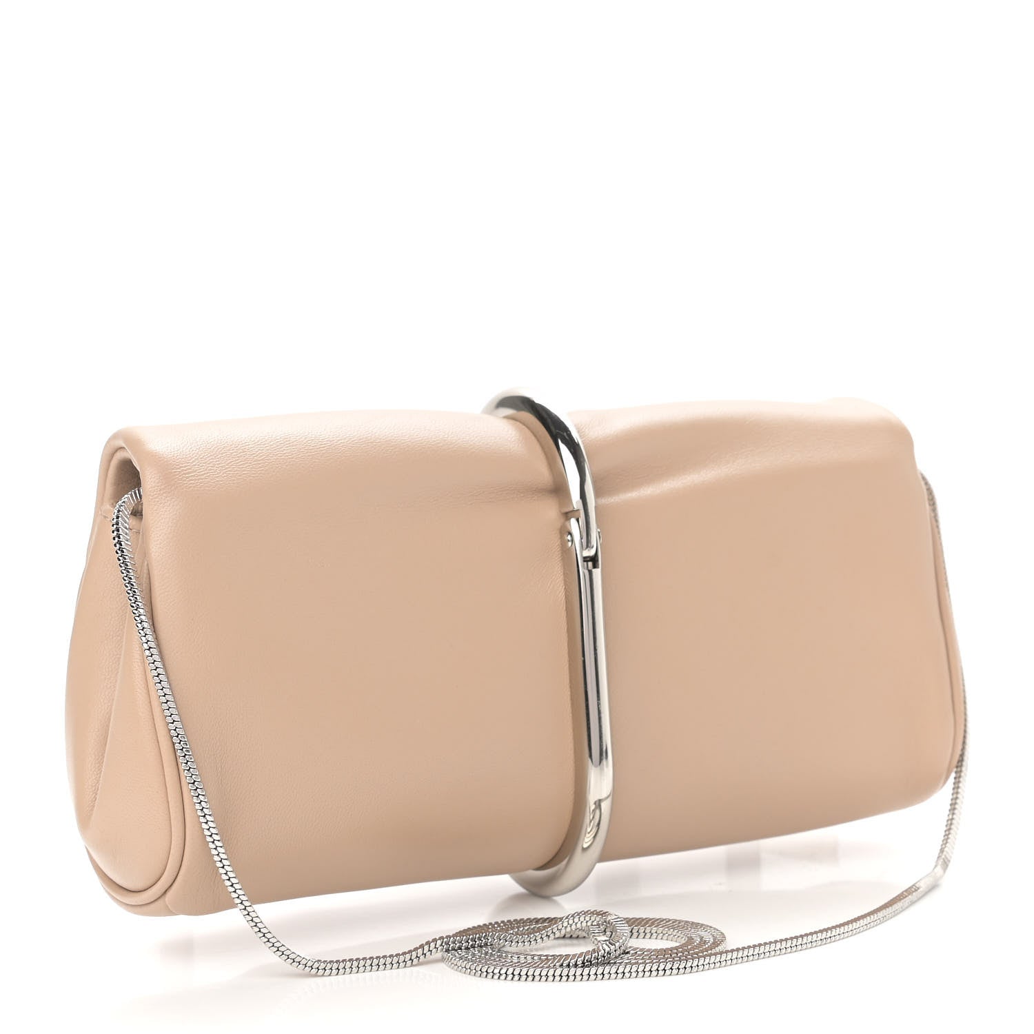 3.1 Phillip Lim Smooth Calfskin Alix Minaudiere Clutch Fawn 3 of 12