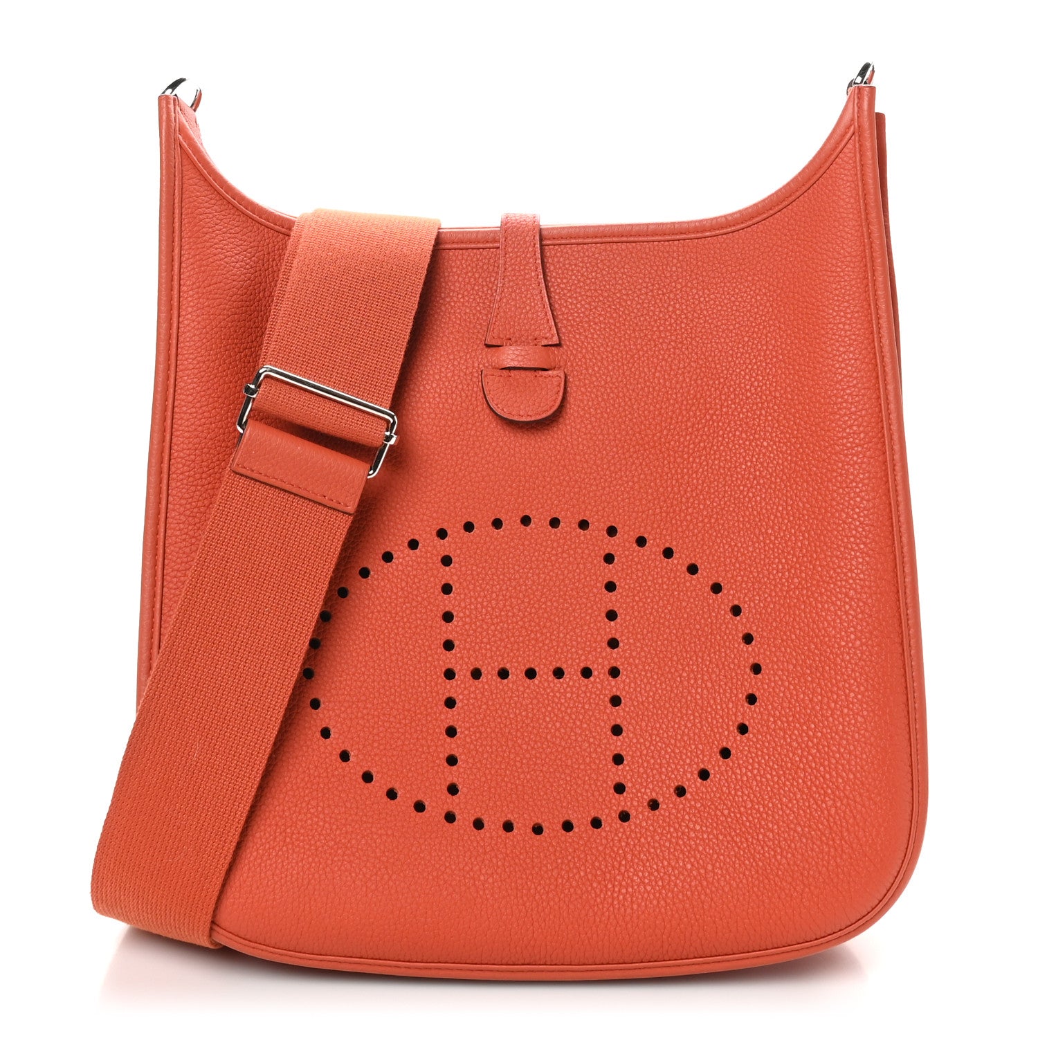 Hermes Taurillon Clemence EVELYNE III PM Feu 1 of 10