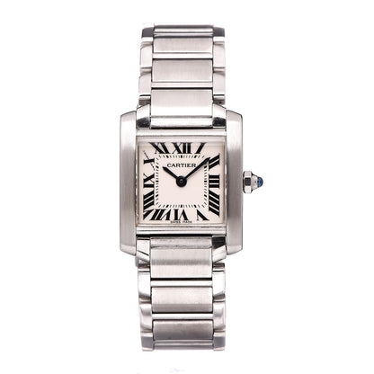 Cartier Stainless Steel 20mm Tank Francaise Quartz Watch 1 of 7