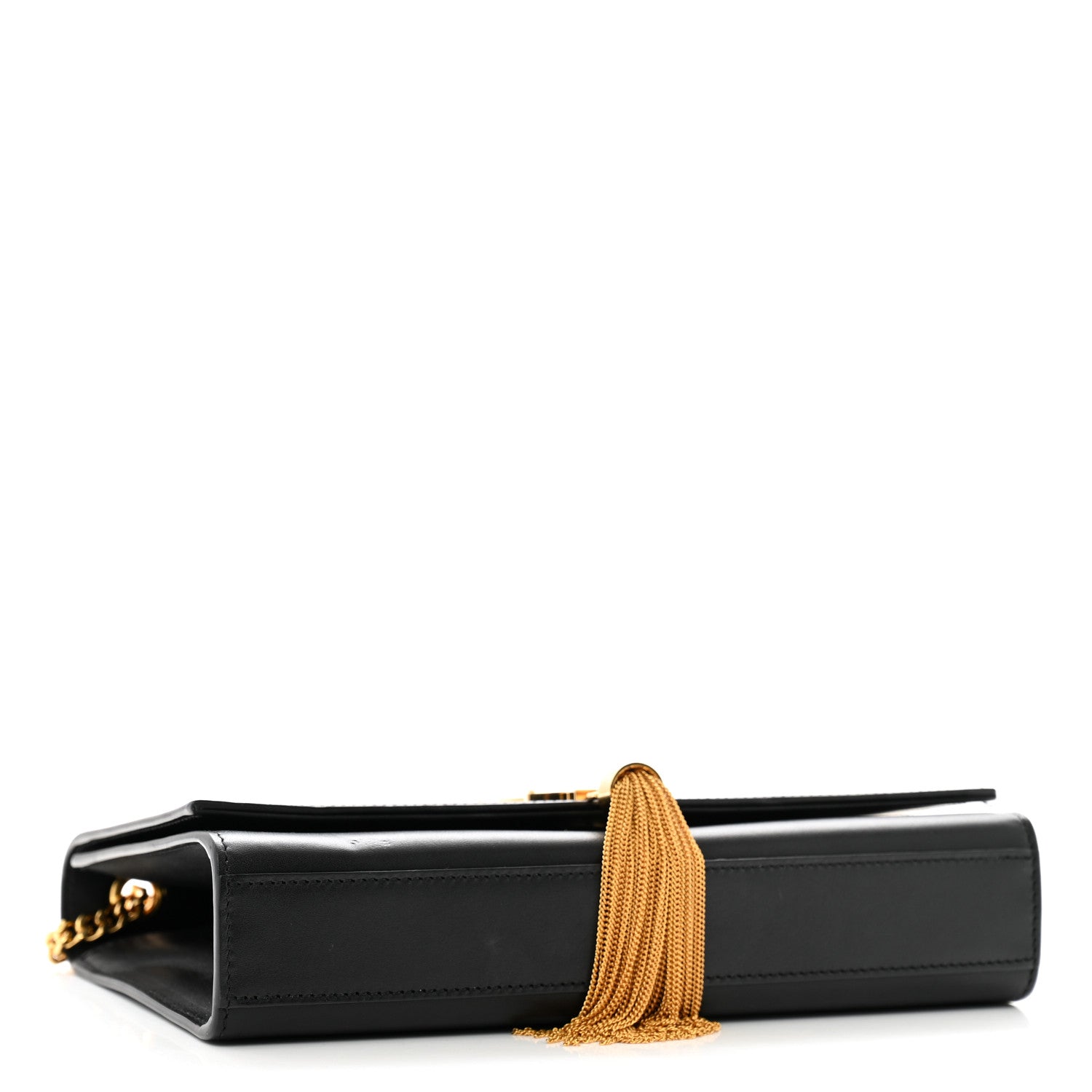 Saint Laurent Grain De Poudre Medium Classic Monogram Kate Tassel Satchel Black 4 of 11