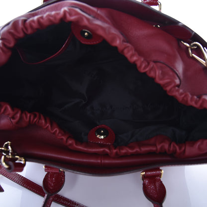 Burberry Patent Calfskin Medium Dinton Tote Alizarin Crimson 5 of 8