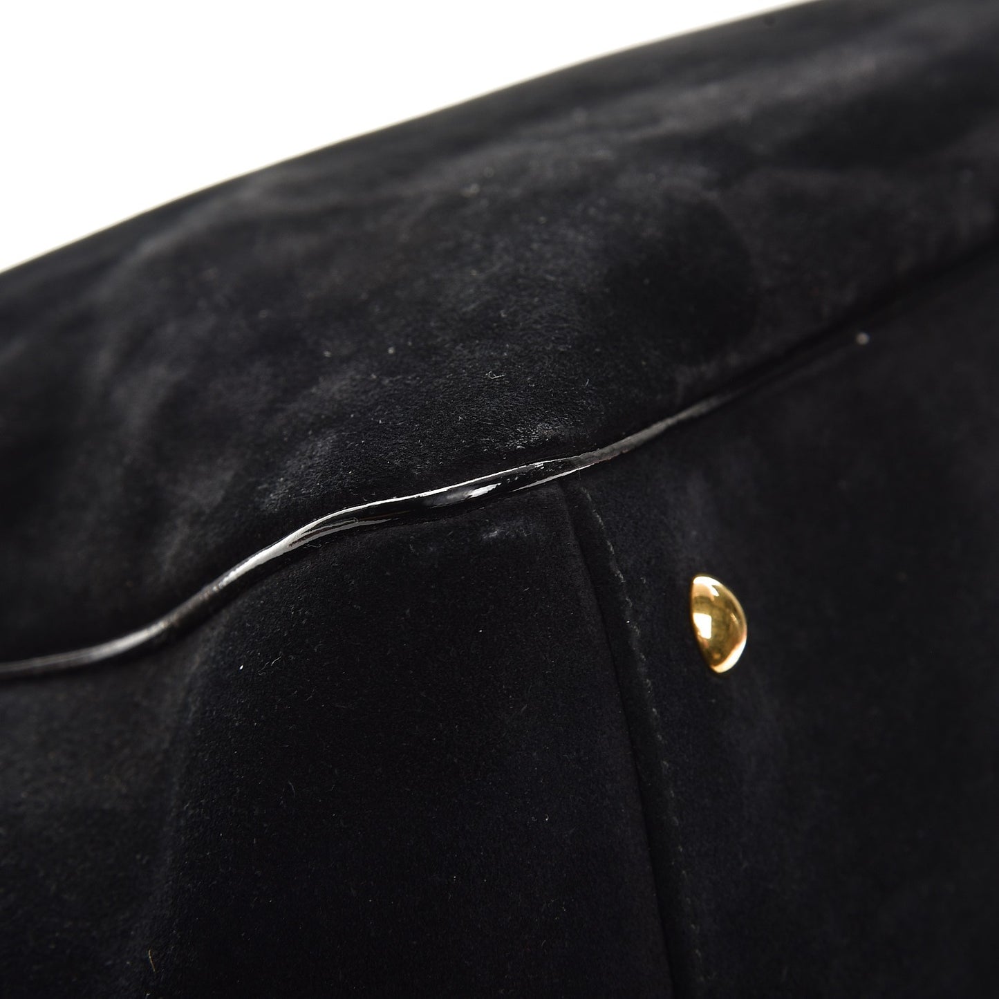 Suede Medium 1973 Top Handle Satchel Black