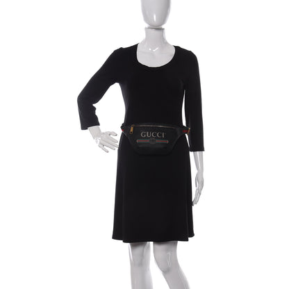 Gucci Grained Calfskin Small Logo Belt Bag Black 2 of 9