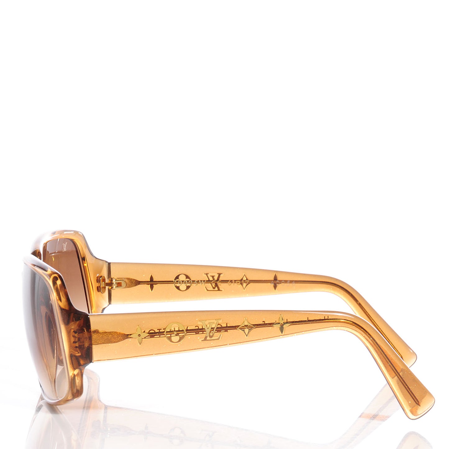 Acetate Obsession Carre Sunglasses Z0025W Glitter Honey