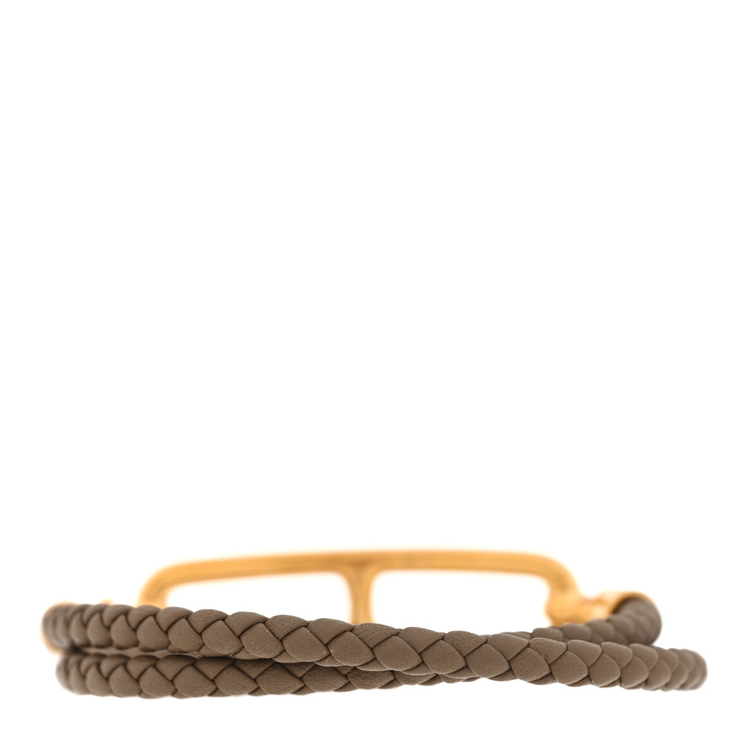 Hermes Swift Roulis Double Tour Bracelet T1 Etoupe 3 of 5