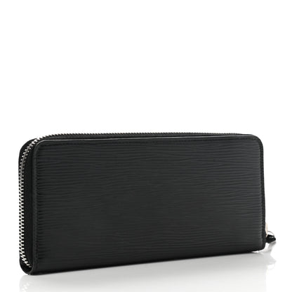 Louis Vuitton Epi Clemence Wallet Black 3 of 8
