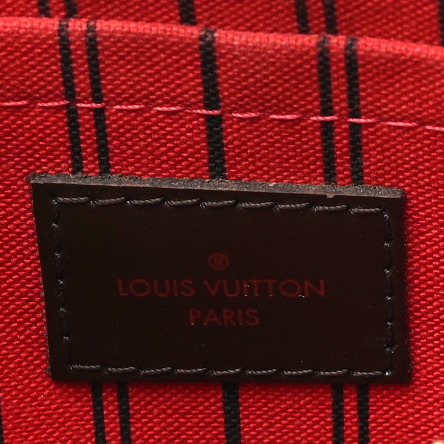 Louis Vuitton Damier Ebene Neverfull MM GM Pochette 6 of 11