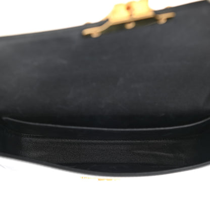 Celine Shiny Calfskin Triomphe Shoulder Bag Black 4 of 12