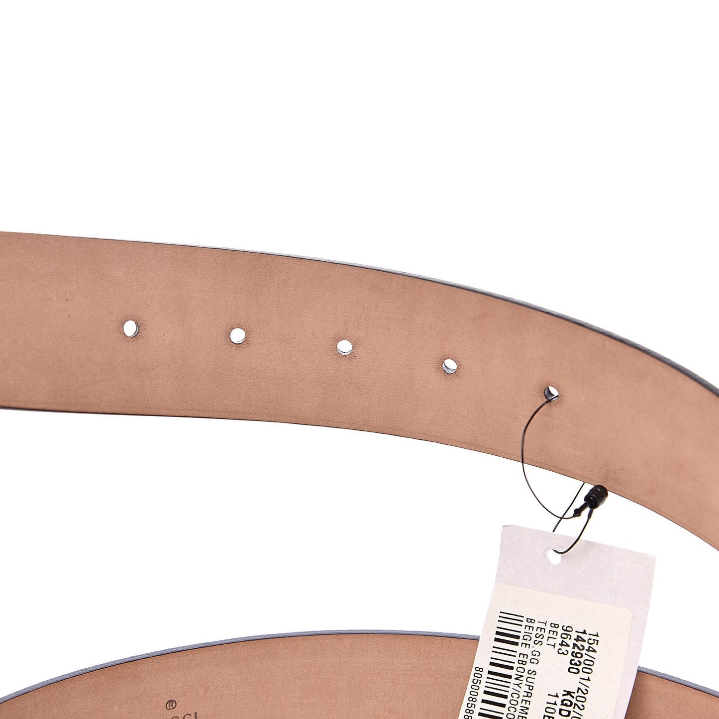 GG Supreme Monogram Niagara Lux Calfskin Interlocking G 40mm Belt 110 44 Beige Ebony Cocoa