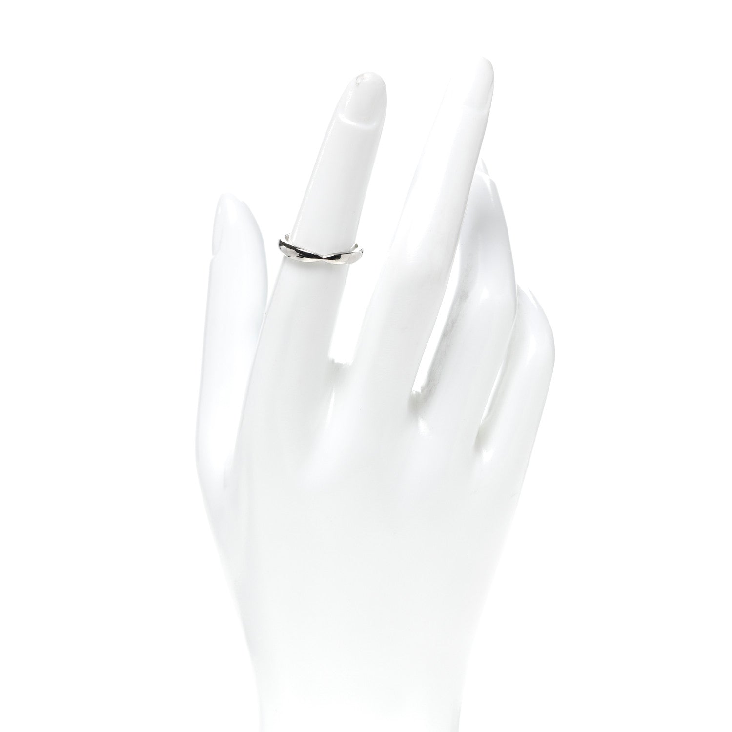 Tiffany Platinum 3mm Harmony Band Ring 50 5.5 2 of 5
