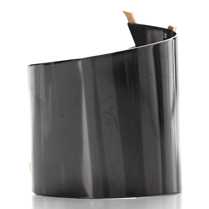 Saint Laurent Brass Split Cuff Monogram Bracelet Black 3 of 4