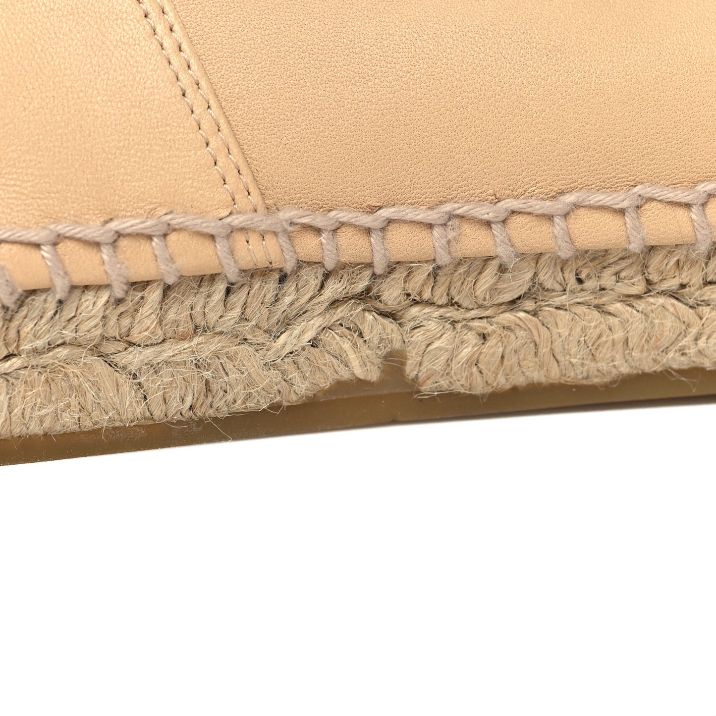 Lambskin CC Espadrilles 41 Beige Black