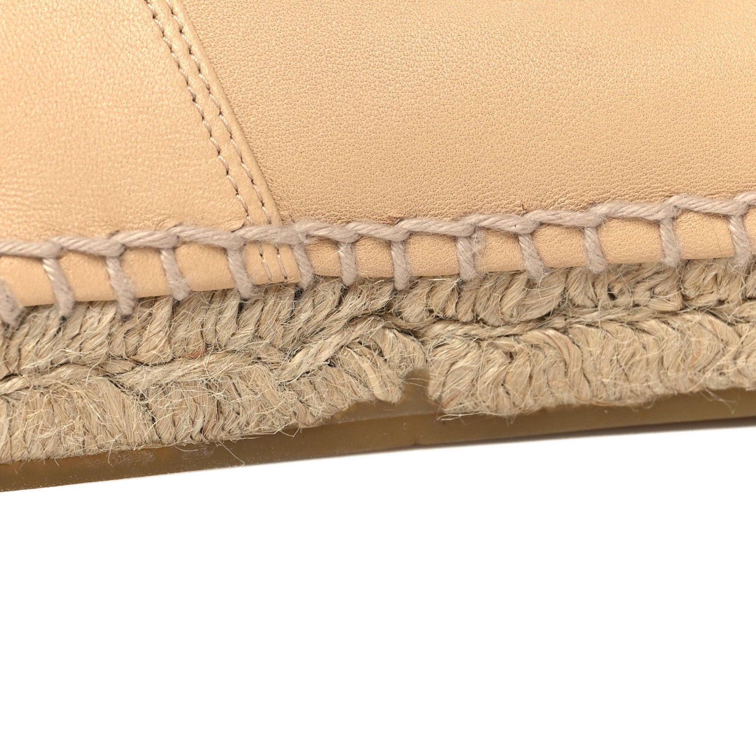 Chanel Lambskin CC Espadrilles 41 Beige Black 10 of 10