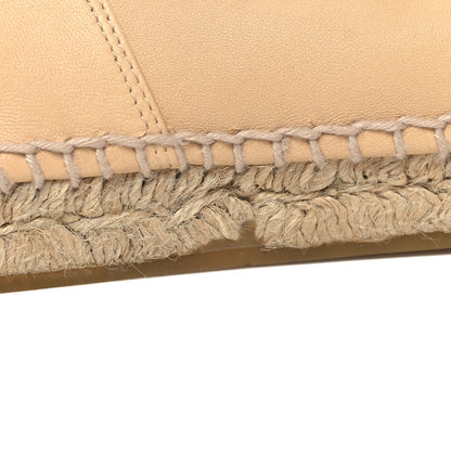 Chanel Lambskin CC Espadrilles 41 Beige Black 10 of 10