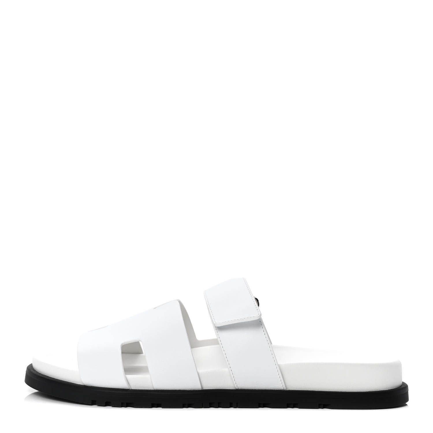 Hermes Calfskin Mens Chypre Sandals 43 White 1 of 4