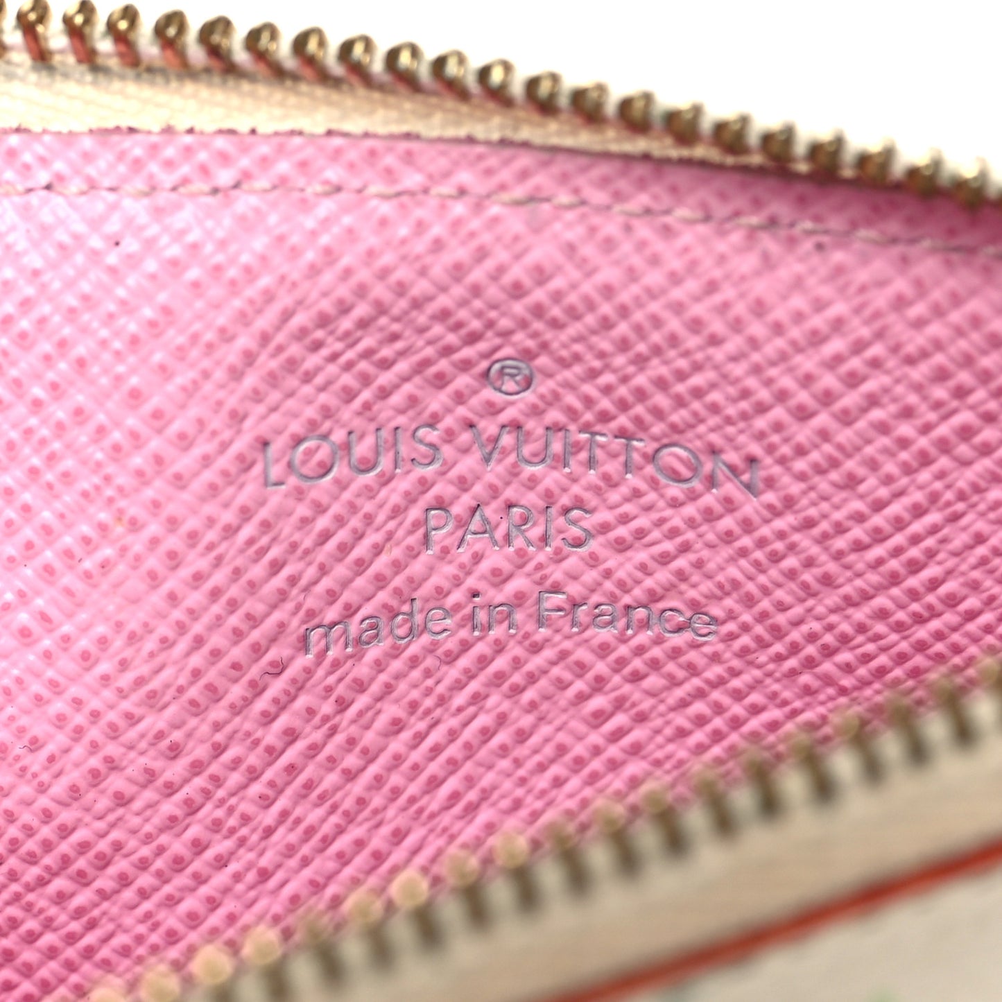 Monogram Multicolor Key Pouch White Litchi