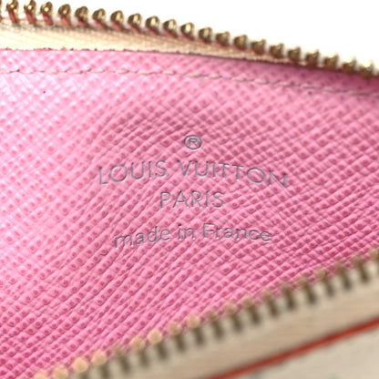 Louis Vuitton Monogram Multicolor Key Pouch White Litchi 6 of 7