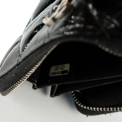 Chanel Patent Goatskin Paris Dallas Zip Around Wallet Black 8 of 8