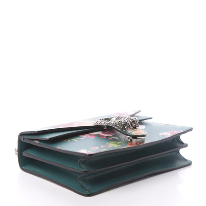 Gucci Calfskin Blooms Print Small Dionysus Shoulder Bag Bright Emerald Multicolor 4 of 9