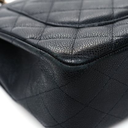 Chanel Caviar Quilted Jumbo Double Flap Black 12 of 16