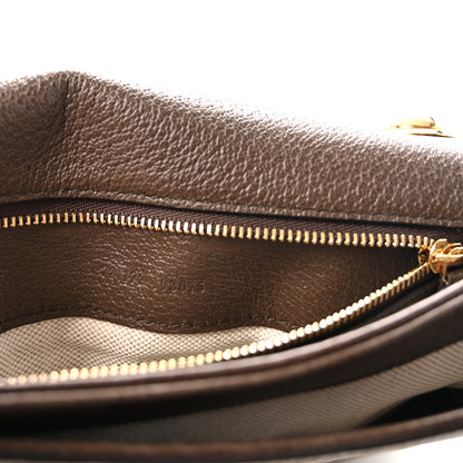 Gucci GG Supreme Monogram Textured Dollar Calfskin Web Medium Blondie Top Handle Shoulder Flap Bag Beige Ebony New Acero 7 of 10