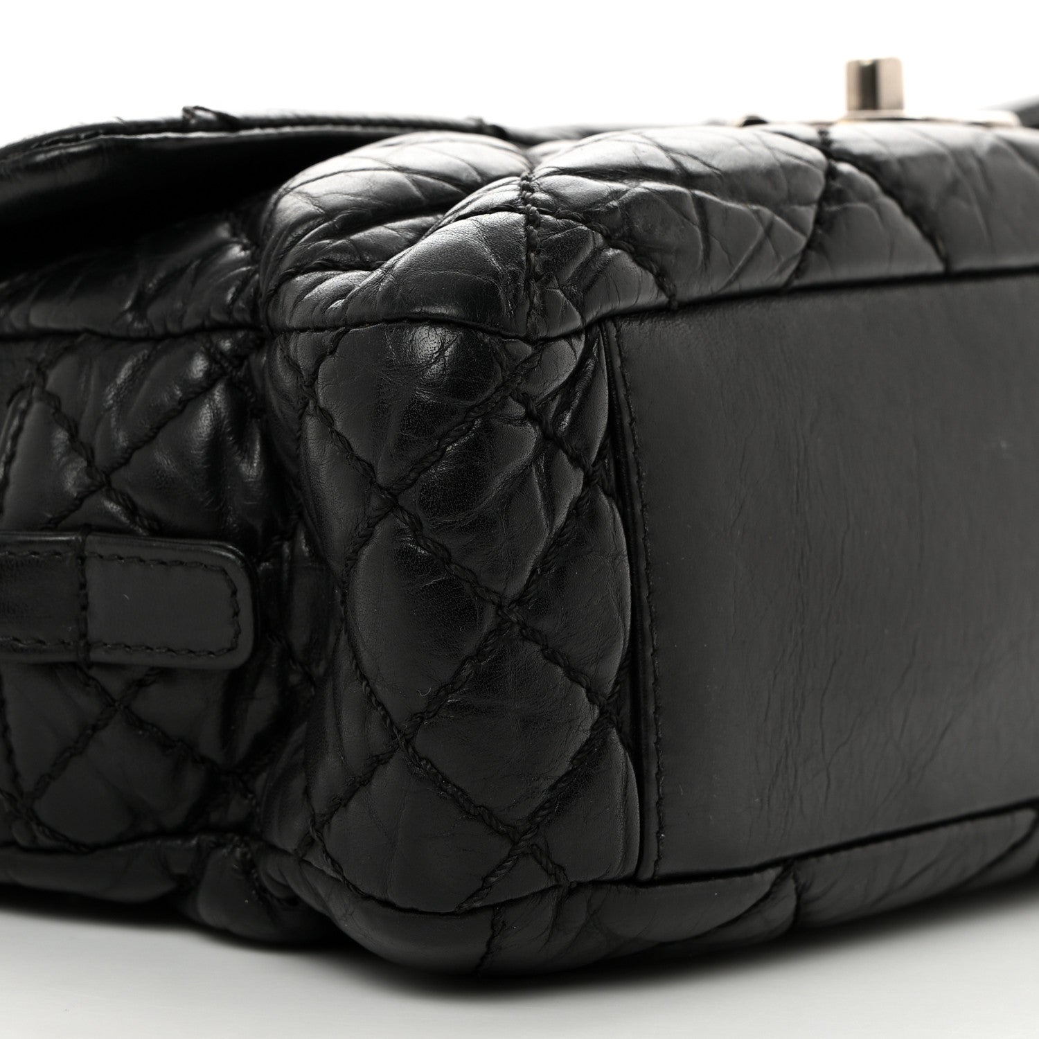 Chanel Aged Calfskin Medium New Portobello Flap Black 9 of 10
