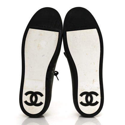 Chanel Calfskin PVC Womens CC Sneakers 38 Black Transparent 7 of 10