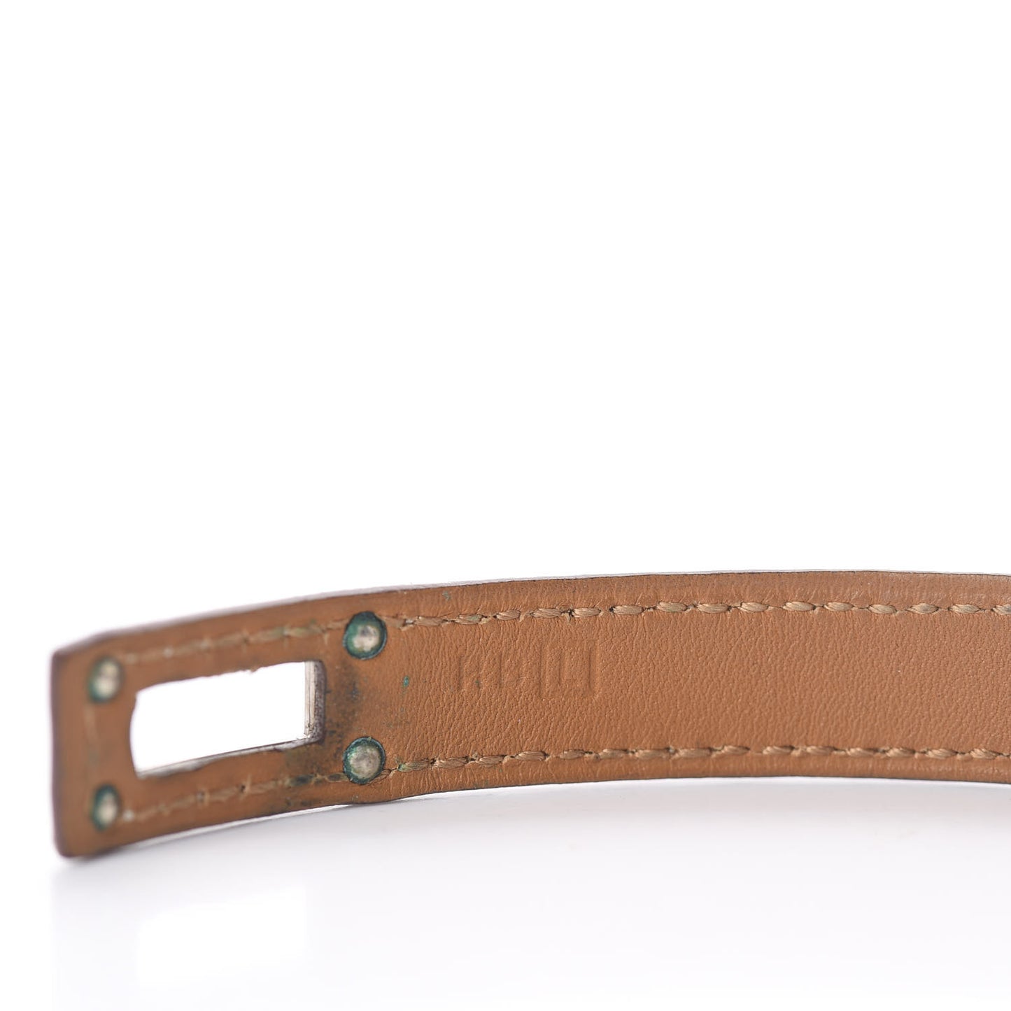 Barenia Kelly Double Tour Bracelet M Fauve