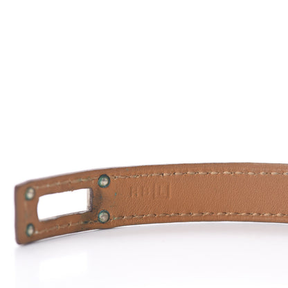 Hermes Barenia Kelly Double Tour Bracelet M Fauve 3 of 4