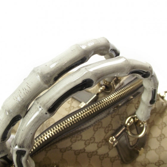 Gucci Monogram Pop Bamboo Top Handle Tote 7 of 11
