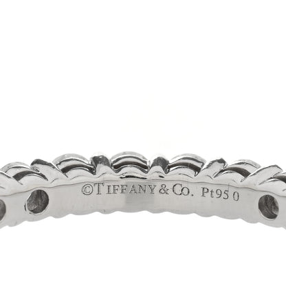 Tiffany Platinum Diamond 2.2mm Full Circle Forever Band Ring 53 6.25 4 of 4