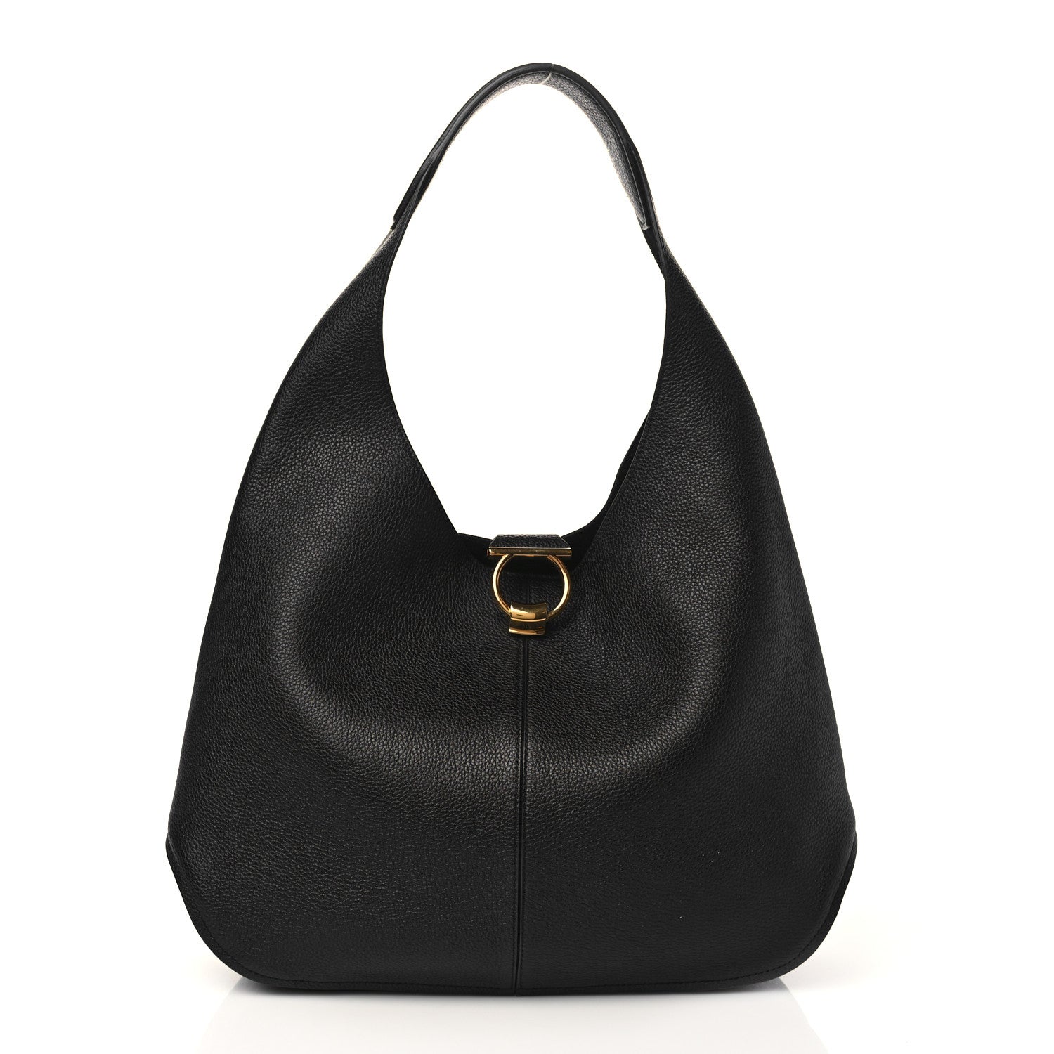 Salvatore Ferragamo Calfskin Margot Hobo Black 3 of 7