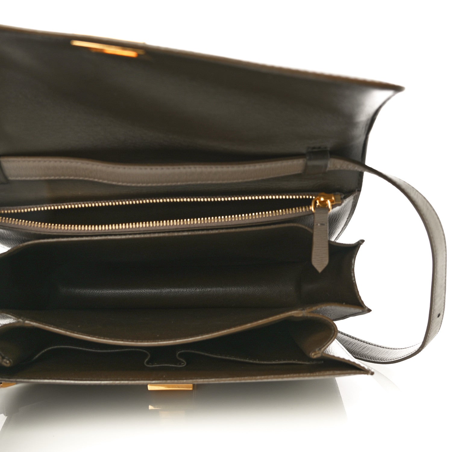 Celine Liege Calfskin Medium Classic Box Flap Bag Souris 4 of 9